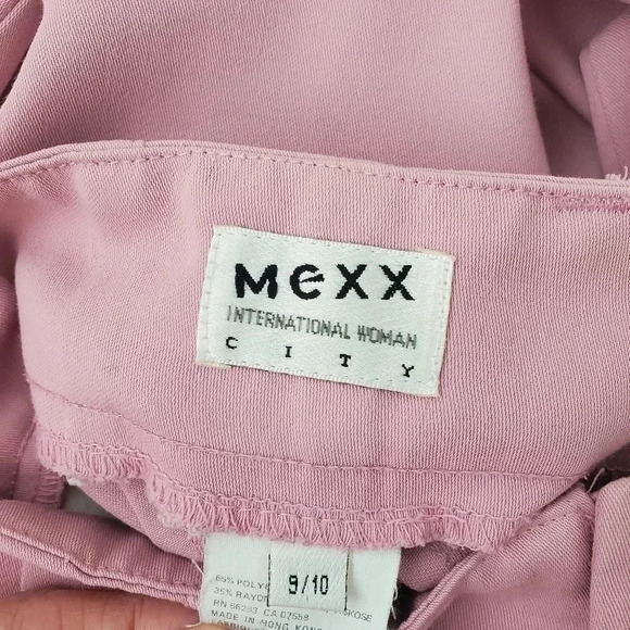 Mexx vintage high waisted double pleated  light pink trouser - Picture 10 of 13